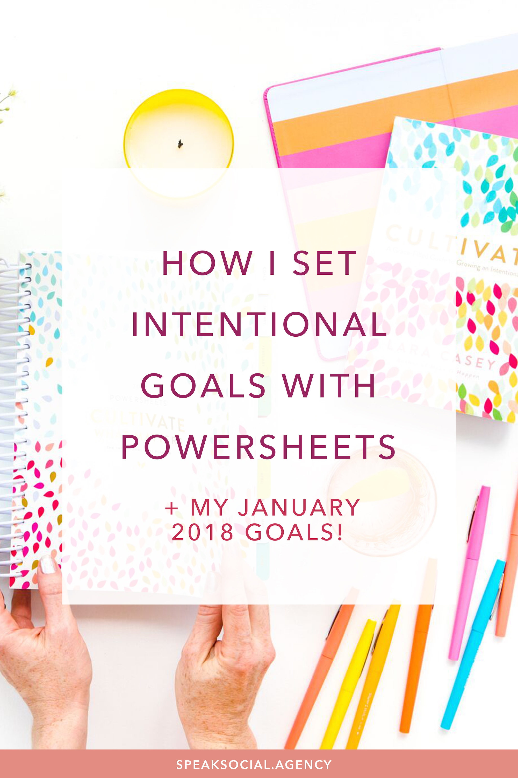 2018 PowerSheets for intentional goal setting - How I use PowerSheets + my January Goals