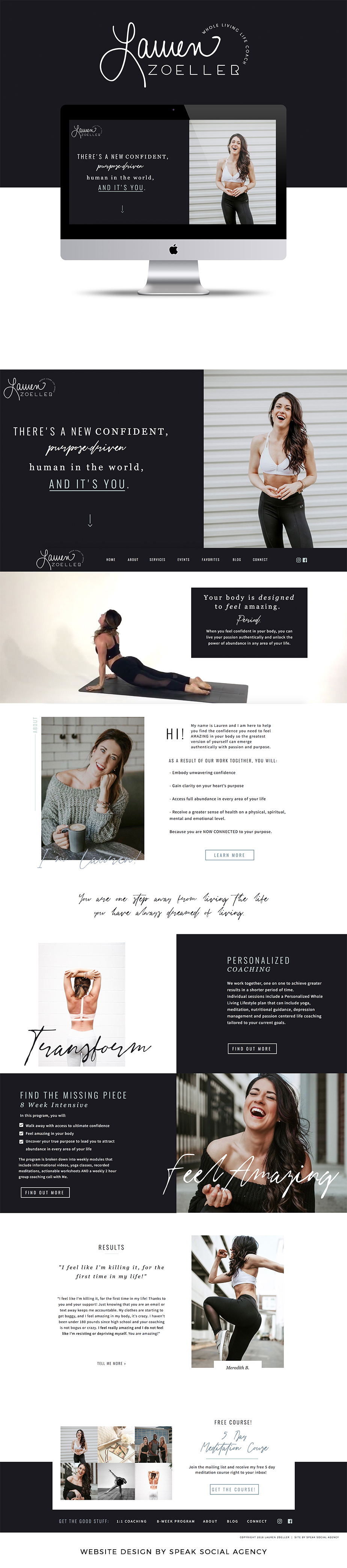 Website-Pinterest Lauren Zoeller - Website design for yoga teacher and life coach in Nashville, TN
